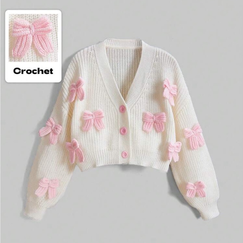 NWOT Bow cardigan 🎀💗